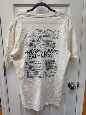 Awesome Ways to See the World Graphic Tee - Cream